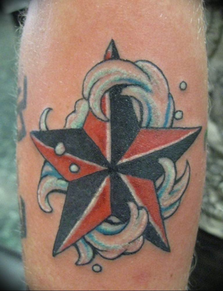 Photo tattoo star on the elbow 19.06.2019 №054 - star tattoo example - tattoovalue.net