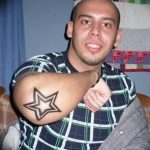 Photo tattoo star on the elbow 19.06.2019 №057 - star tattoo example - tattoovalue.net