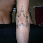 Photo tattoo star on the elbow 19.06.2019 №064 - star tattoo example - tattoovalue.net