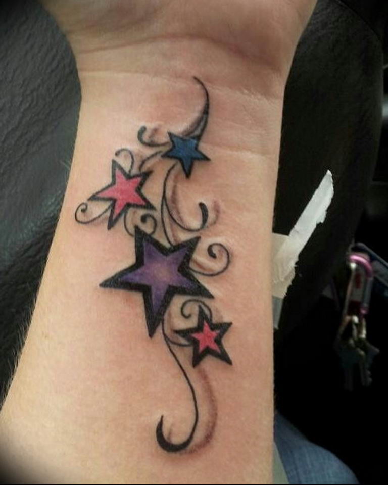 Photo tattoo star on wrist 19.06.2019 №019 - star tattoo example - tattoovalue.net