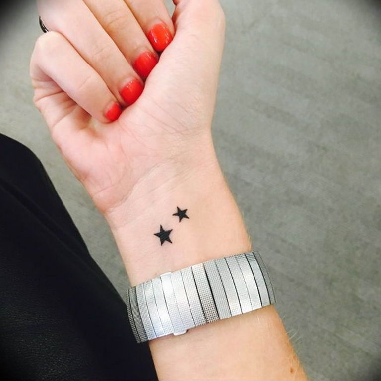 Photo tattoo star on wrist 19.06.2019 №026 - star tattoo example - tattoovalue.net