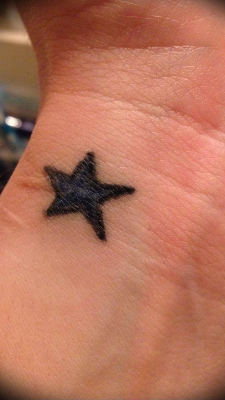 Photo tattoo star on wrist 19.06.2019 №046 - star tattoo example - tattoovalue.net