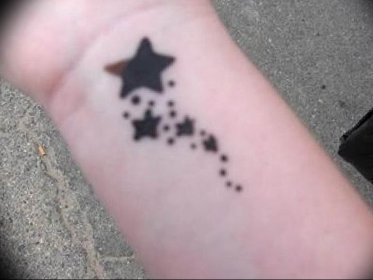 Photo tattoo star on wrist 19.06.2019 №058 - star tattoo example - tattoovalue.net