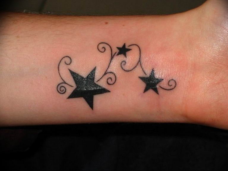 Photo tattoo star on wrist 19.06.2019 №098 - star tattoo example - tattoovalue.net