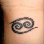 Photo tattoo zodiac sign Cancer 19.06.2019 №005 - tattoo zodiac sign - tattoovalue.net