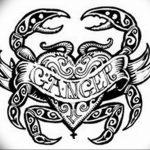 Photo tattoo zodiac sign Cancer 19.06.2019 №023 - tattoo zodiac sign - tattoovalue.net