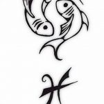 Photo tattoo zodiac sign Pisces 19.06.2019 №009 - tattoo zodiac sign - tattoovalue.net