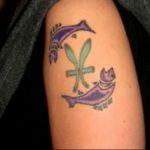 Photo tattoo zodiac sign Pisces 19.06.2019 №049 - tattoo zodiac sign - tattoovalue.net