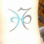 Photo tattoo zodiac sign Pisces 19.06.2019 №055 - tattoo zodiac sign - tattoovalue.net