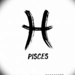 Photo tattoo zodiac sign Pisces 19.06.2019 №058 - tattoo zodiac sign - tattoovalue.net