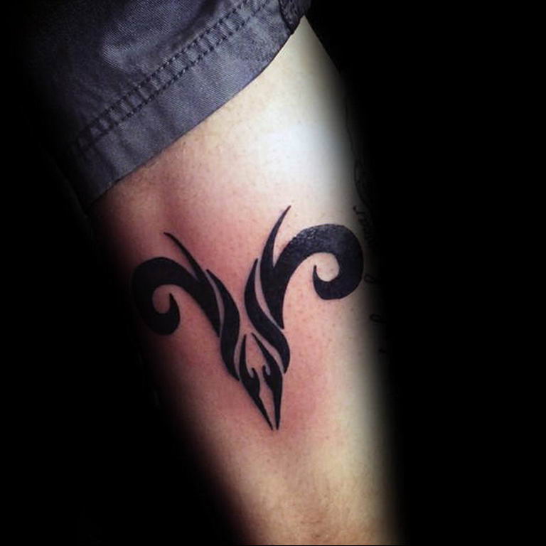 aries symbol tattoo