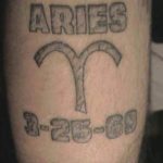 Photo tattoo zodiac sign aries 19.06.2019 №030 - tattoo zodiac sign - tattoovalue.net