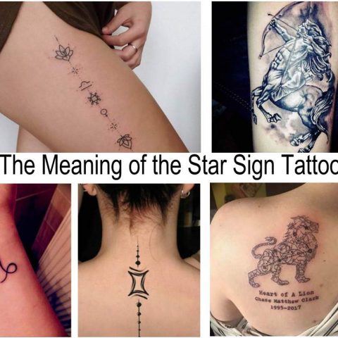 The Meaning of the Star Tattoo - features tattoo designs and photo examples of finished works