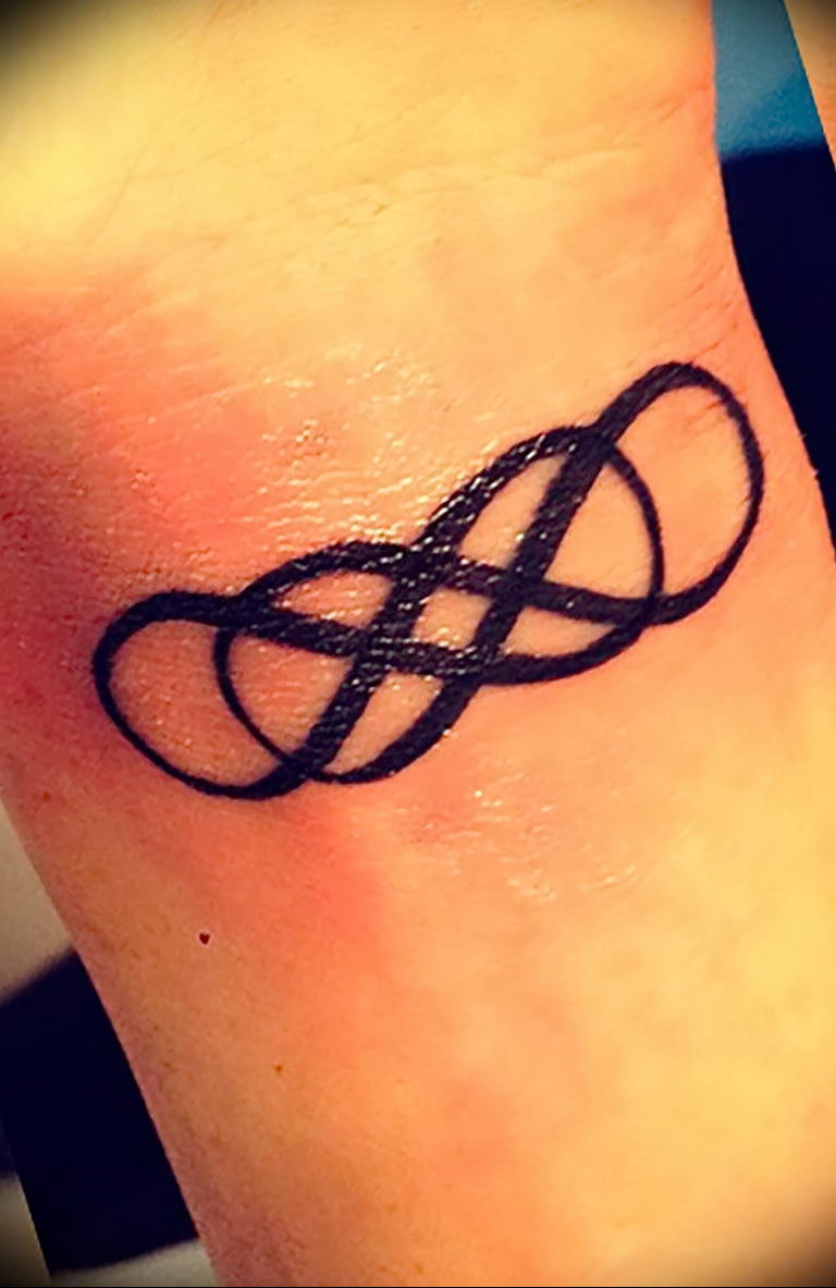 Photo tattoo two infinity signs  №120 - tattoo double infinity -   