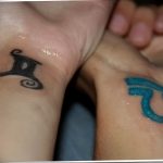 Photo twin zodiac sign tattoo 30.06.2019 №010 - tattoo twins - tattoovalue.net