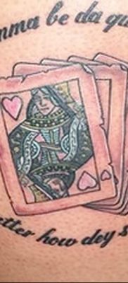 Lady of Hearts tattoo card 12.07.2019 №037 – an example of a drawing – tattoovalue.net