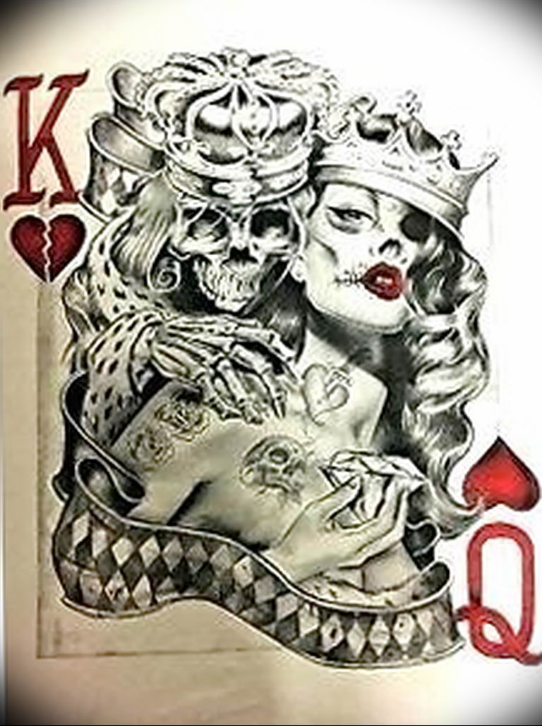 Lady Of Hearts Tattoo Card 12 07 19 0 An Example Of A Drawing Tattoovalue Net Tattoovalue Net