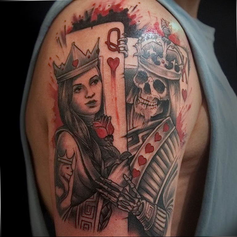 King  Queen Temporary Tattoo Set 2 tattoos  TattooIcon