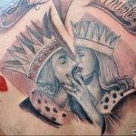 Lady of Hearts tattoo card 12.07.2019 №005 - an example of a drawing - tattoovalue.net