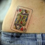Lady of Hearts tattoo card 12.07.2019 №006 - an example of a drawing - tattoovalue.net
