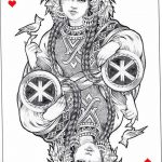 Lady of Hearts tattoo card 12.07.2019 №008 - an example of a drawing - tattoovalue.net