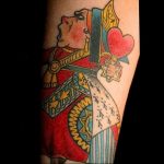 Lady of Hearts tattoo card 12.07.2019 №017 - an example of a drawing - tattoovalue.net