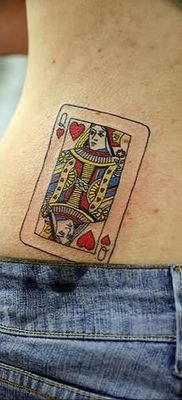 Lady of Hearts tattoo card 12.07.2019 №026 – an example of a drawing – tattoovalue.net