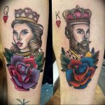 Lady of Hearts tattoo card 12.07.2019 №062 - an example of a drawing - tattoovalue.net