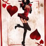 Lady of Hearts tattoo card 12.07.2019 №089 - an example of a drawing - tattoovalue.net