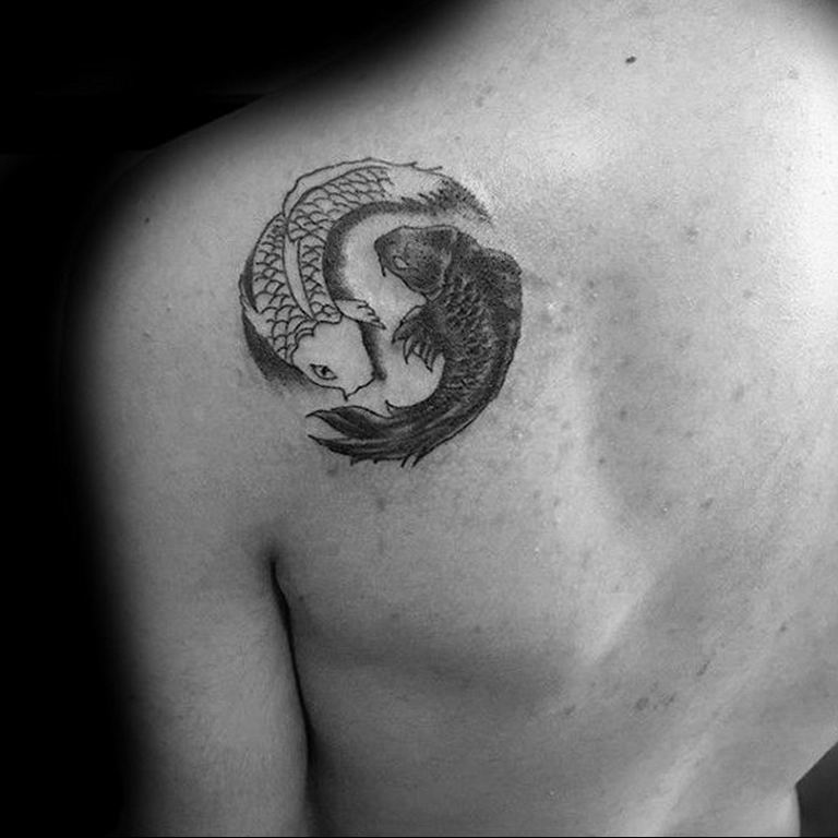 Photo Yin Yang male tattoo 15.07.2019 №005 - Yin Yang male tattoo - tattoovalue.net