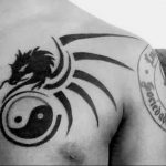 Photo Yin Yang male tattoo 15.07.2019 №037 - Yin Yang male tattoo - tattoovalue.net