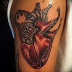 Photo biomechanics heart tattoo 30.07.2019 №003 - biomechanics tattoo - tattoovalue.net