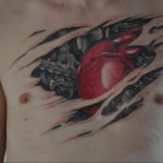 Photo biomechanics heart tattoo 30.07.2019 №008 - biomechanics tattoo - tattoovalue.net