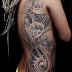 Photo biomechanics tattoo for girl 30.07.2019 №002 - biomechanics tattoo - tattoovalue.net