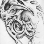 Photo biomechanics tattoo sketches 30.07.2019 №011 - biomechanics tattoo - tattoovalue.net