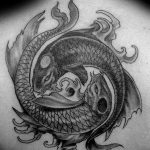 Photo fish yin yang tattoo 15.07.2019 №004 - picture fish yin yang tattoo - tattoovalue.net