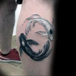 Photo fish yin yang tattoo 15.07.2019 №005 - picture fish yin yang tattoo - tattoovalue.net