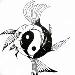 Photo fish yin yang tattoo 15.07.2019 №022 - picture fish yin yang tattoo - tattoovalue.net