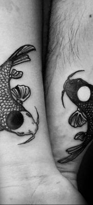 Photo fish yin yang tattoo 15.07.2019 №030 – picture fish yin yang tattoo – tattoovalue.net