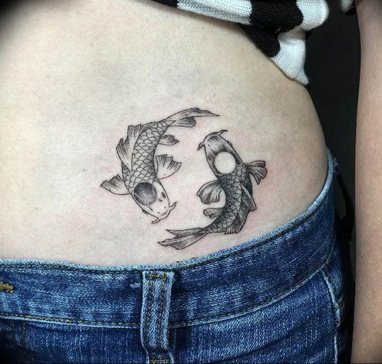 Photo fish yin yang tattoo 15.07.2019 №036 - picture fish yin yang tattoo - tattoovalue.net