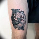 Photo fish yin yang tattoo 15.07.2019 №046 - picture fish yin yang tattoo - tattoovalue.net