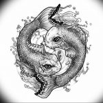 Photo fish yin yang tattoo 15.07.2019 №049 - picture fish yin yang tattoo - tattoovalue.net