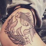 Photo fish yin yang tattoo 15.07.2019 №052 - picture fish yin yang tattoo - tattoovalue.net