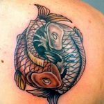 Photo fish yin yang tattoo 15.07.2019 №053 - picture fish yin yang tattoo - tattoovalue.net