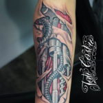 Photo forearm biomechanics tattoo 30.07.2019 №011 - biomechanics tattoo - tattoovalue.net