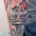 Photo forearm biomechanics tattoo 30.07.2019 №022 - biomechanics tattoo - tattoovalue.net