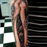 Photo forearm biomechanics tattoo 30.07.2019 №026 - biomechanics tattoo - tattoovalue.net