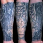 Photo forearm biomechanics tattoo 30.07.2019 №040 - biomechanics tattoo - tattoovalue.net