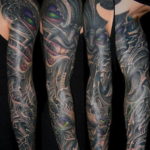 Photo male tattoo biomechanics 30.07.2019 №031 - biomechanics tattoo - tattoovalue.net