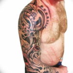 Photo male tattoo biomechanics 30.07.2019 №036 - biomechanics tattoo - tattoovalue.net